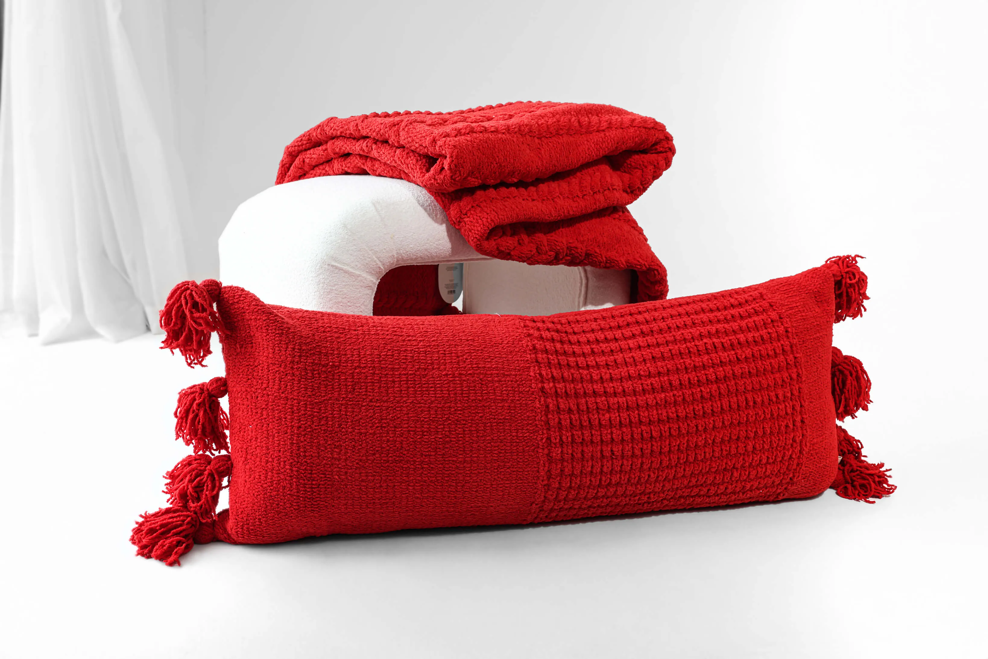 Braided Pom Pom Lumbar Pillow by Sunday Citizen