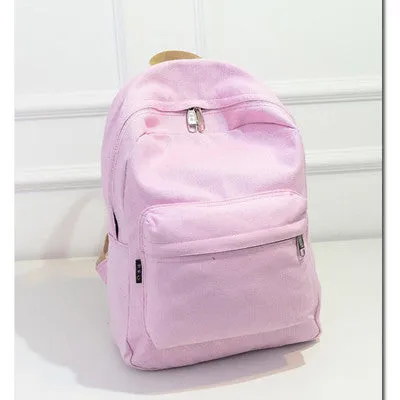 Brand Design Fashion Black Canvas Women Backpack Casual Travel Bags Preppy Style School Bags Brown mochila feminina