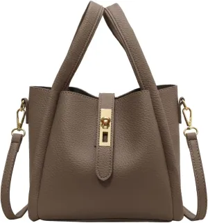 Bucket Bag for Women Leather Bucket Bags Trendy Bucket Purse Vintage Shoulder Bag Women's Tote Bags Handbags with Small Purse