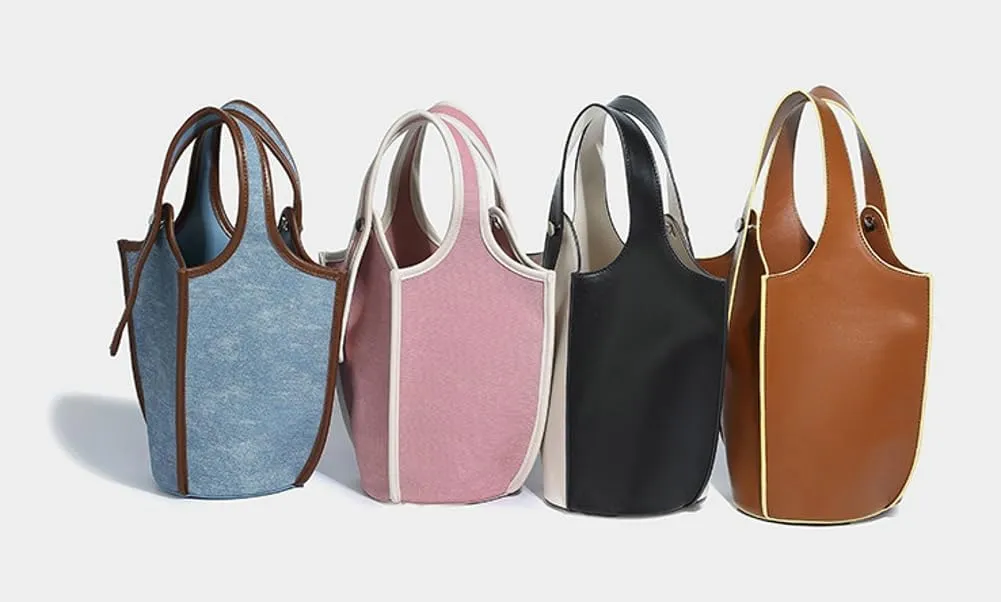 Bucket Bags Women 2025 Trendy Shoulder Crossbody Bag Satchel Vintage Elegant Tote Handbag Cluth Purse with Small Bag