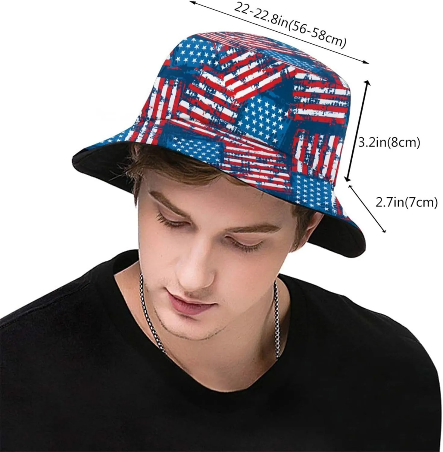 Bucket Hat for Women Men, Fashion Print Outdoor Beach Hat Packable Sun Cap for Travel Hiking