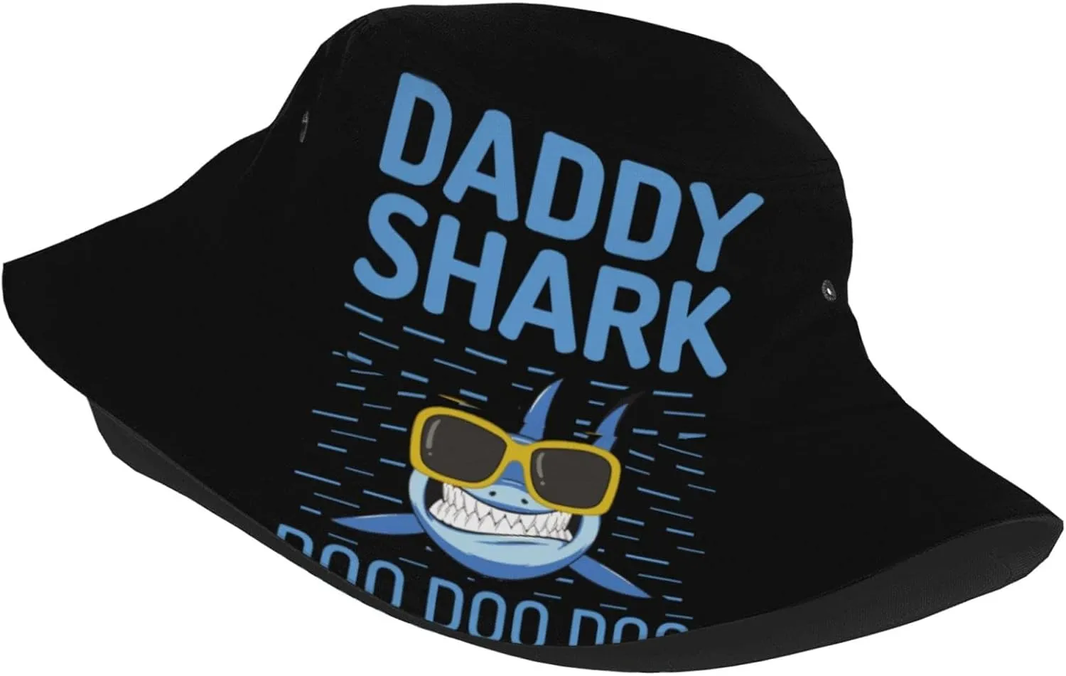 Bunny Black Bucket Hats for Women Summer Sun Beach Travel Outdoor Fishing Cap Unisex Men Bucket Hat