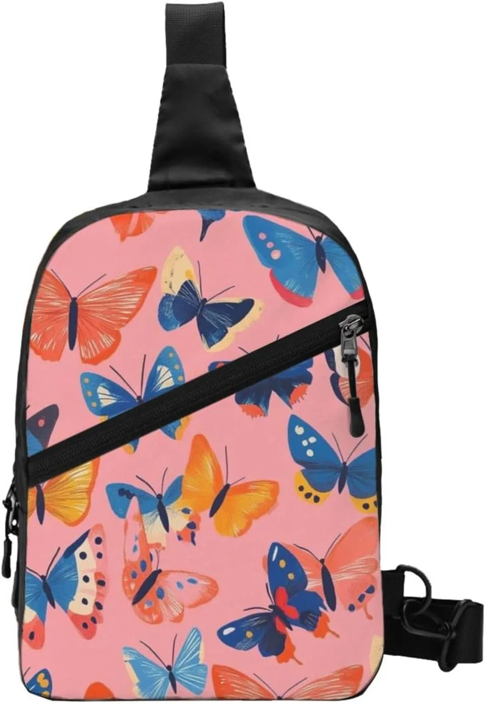 Butterfly Print Crossbody Bags For Women, Sling Bag For Men, Hiking Backpack Lightweight For Casual Outdoor Travel