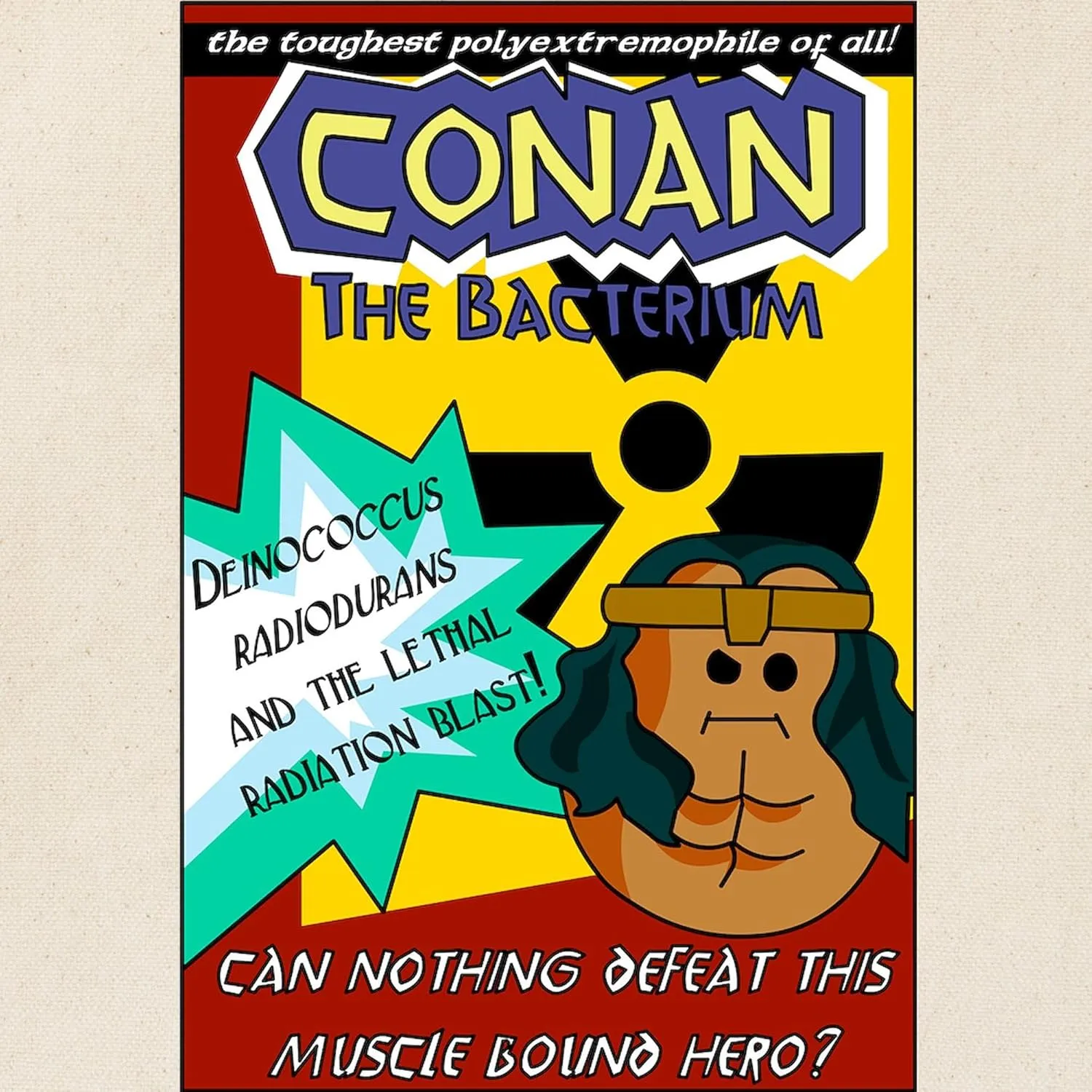 CafePress Conan The Bacterium Tote Bag Reusable Natural Beige Canvas Shopping Bag