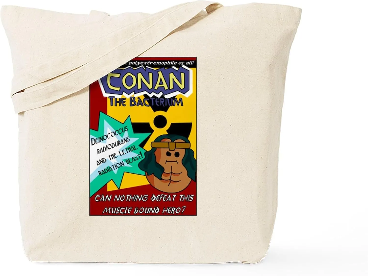 CafePress Conan The Bacterium Tote Bag Reusable Natural Beige Canvas Shopping Bag
