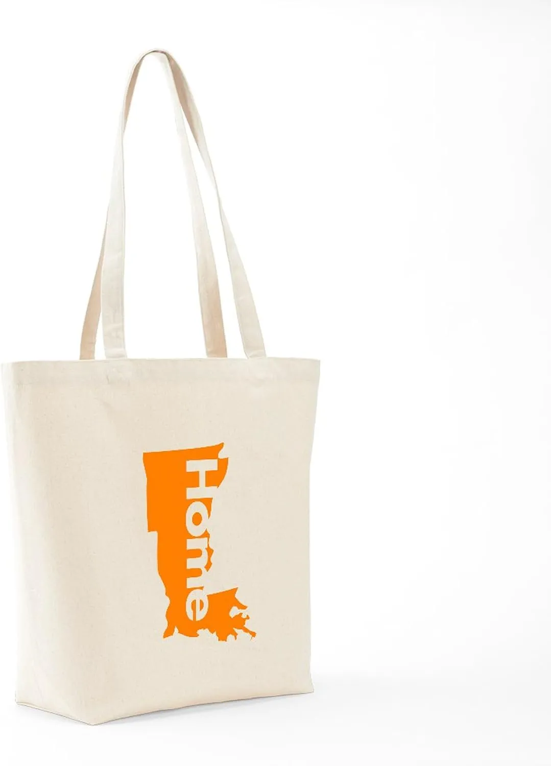 CafePress Home Louisiana Tote Bag Reusable Natural Beige Canvas Shopping Bag