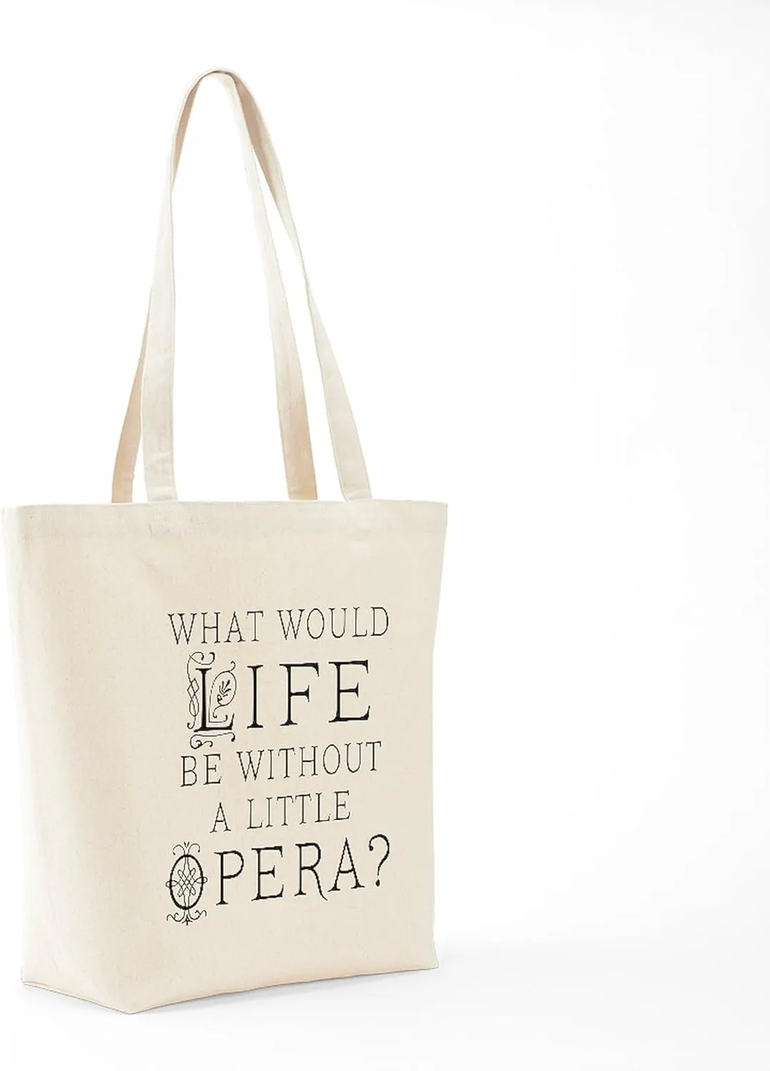 CafePress Opera Singer Gift Tote Bag Reusable Natural Beige Canvas Shopping Bag