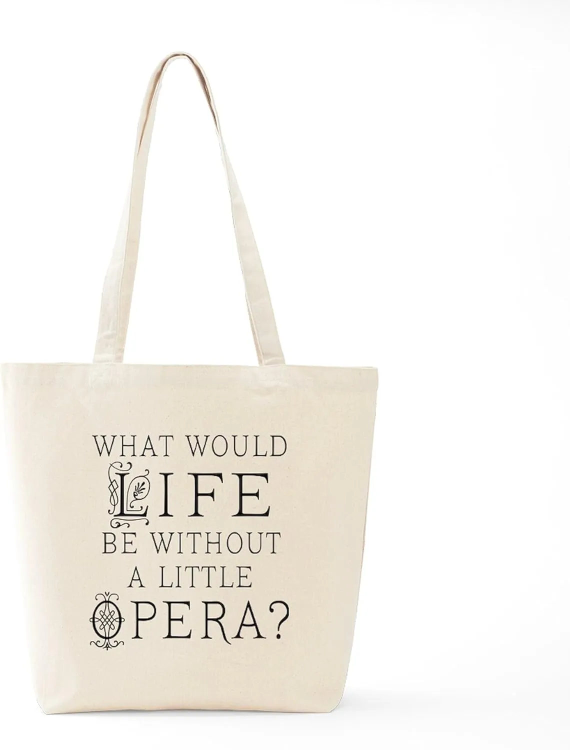 CafePress Opera Singer Gift Tote Bag Reusable Natural Beige Canvas Shopping Bag