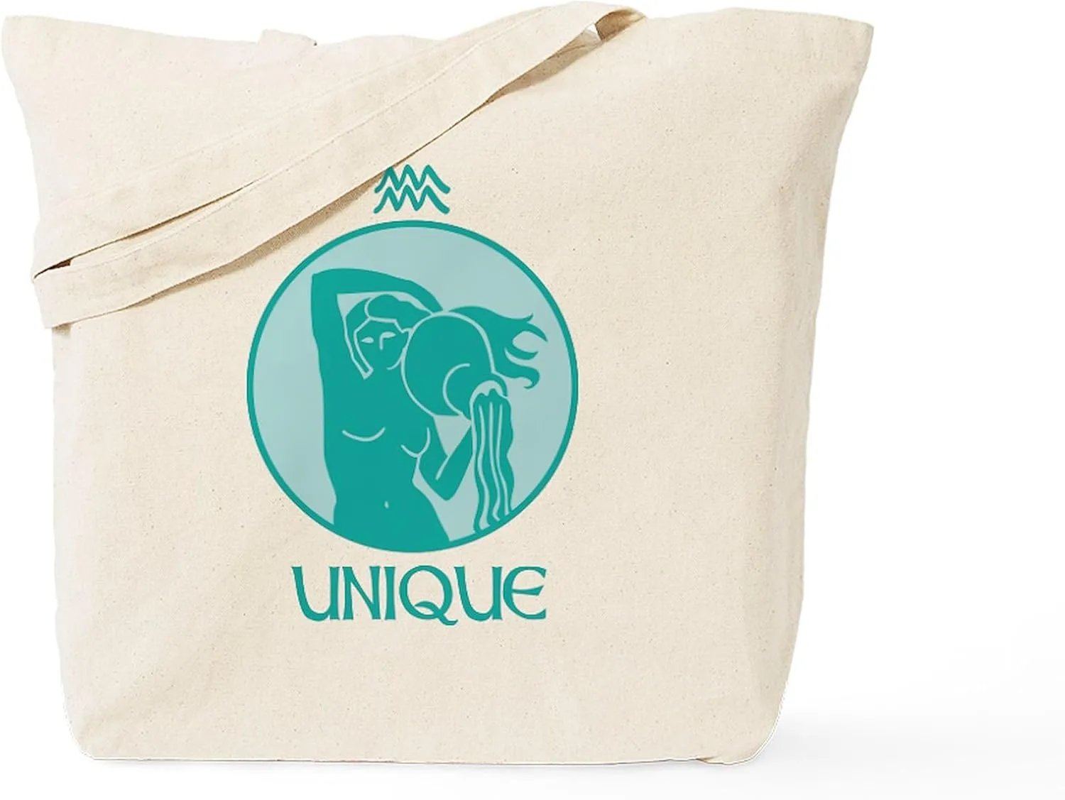 CafePress UNIQUE Tote Bag Reusable Natural Beige Canvas Shopping Bag