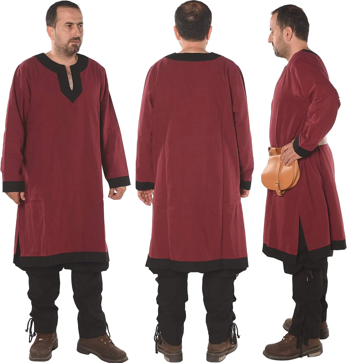 Calvina Costumes Arthur Medieval, Viking, LARP and Renaissance Tunic by Formen - Made in Turke