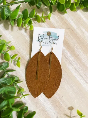 Camel Suede Feather