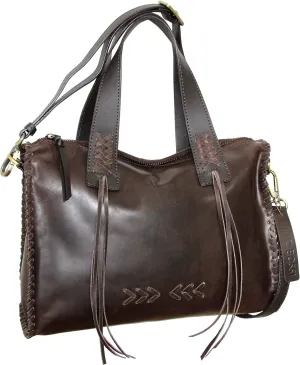 Candace Convertible Leather Satchel