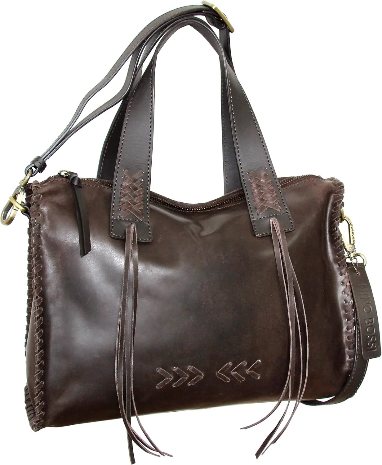 Candace Convertible Leather Satchel