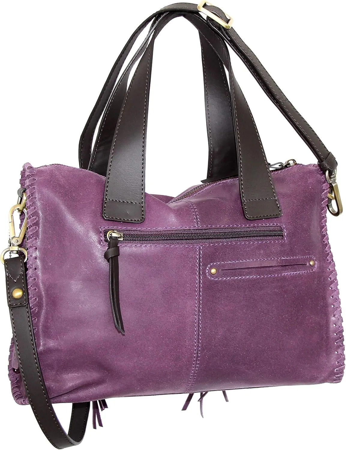 Candace Convertible Leather Satchel