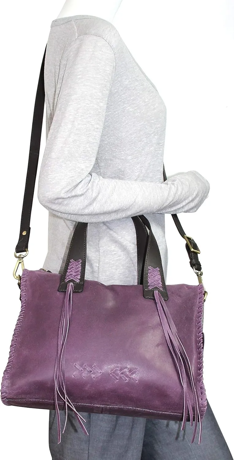 Candace Convertible Leather Satchel
