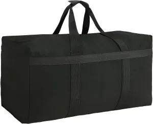 Canvas Duffle Bag Check In Bag Great for Traveling, Moving, Camping, Storage, College Kids and More (100L, Canvas)