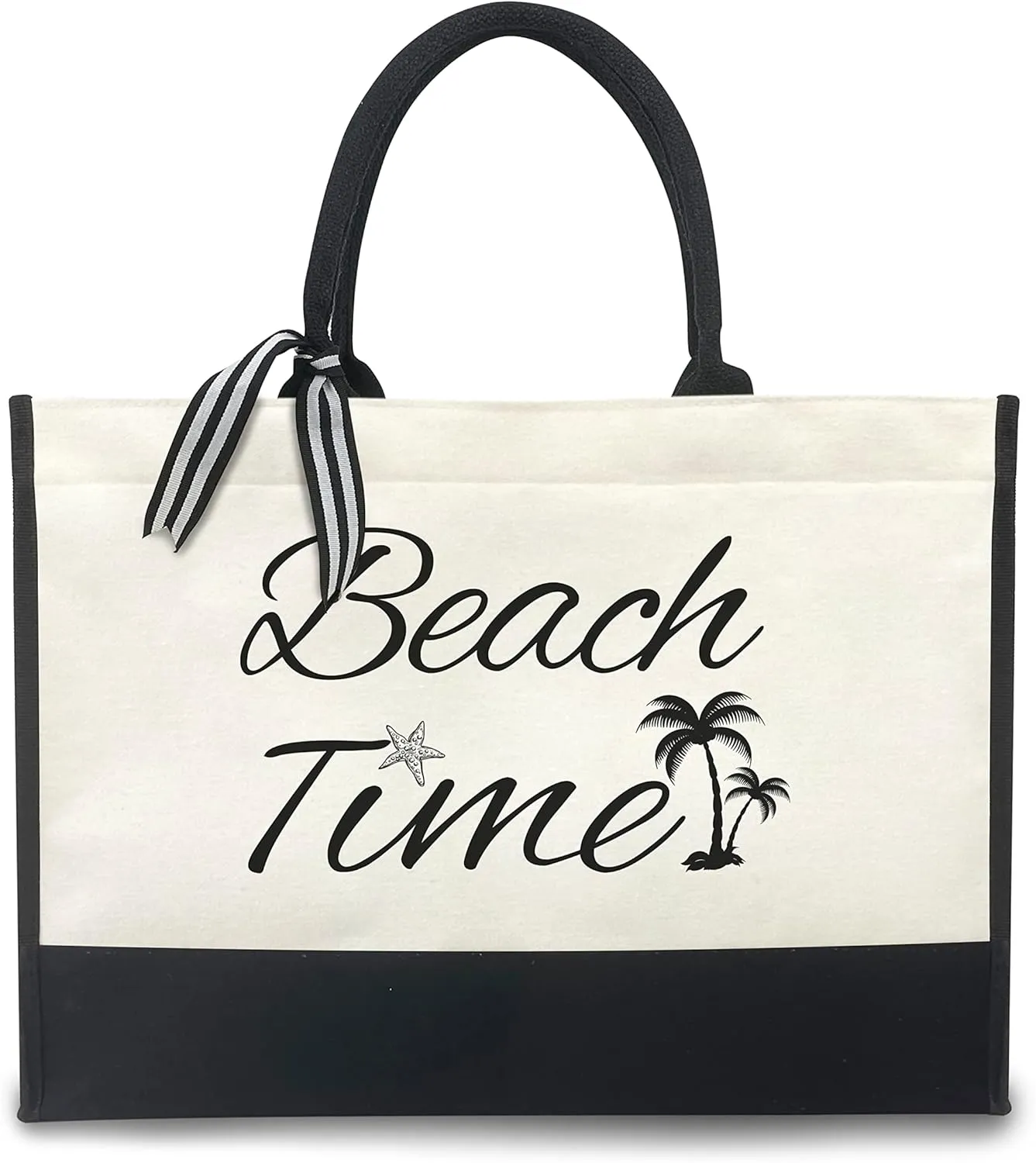Canvas Tote Bag for Women - Beach Bag, Cat Lovers Tote, Bride & Bridesmaid Gift