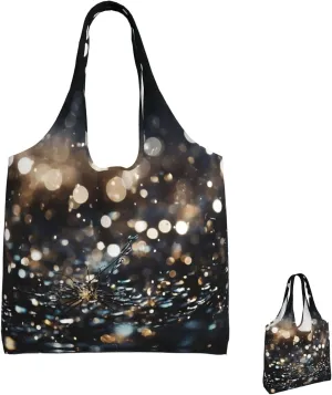 Canvas Tote Bag Lightweight Reusable Grocery Shopping Bag Smudged Color Handbag for Women Men