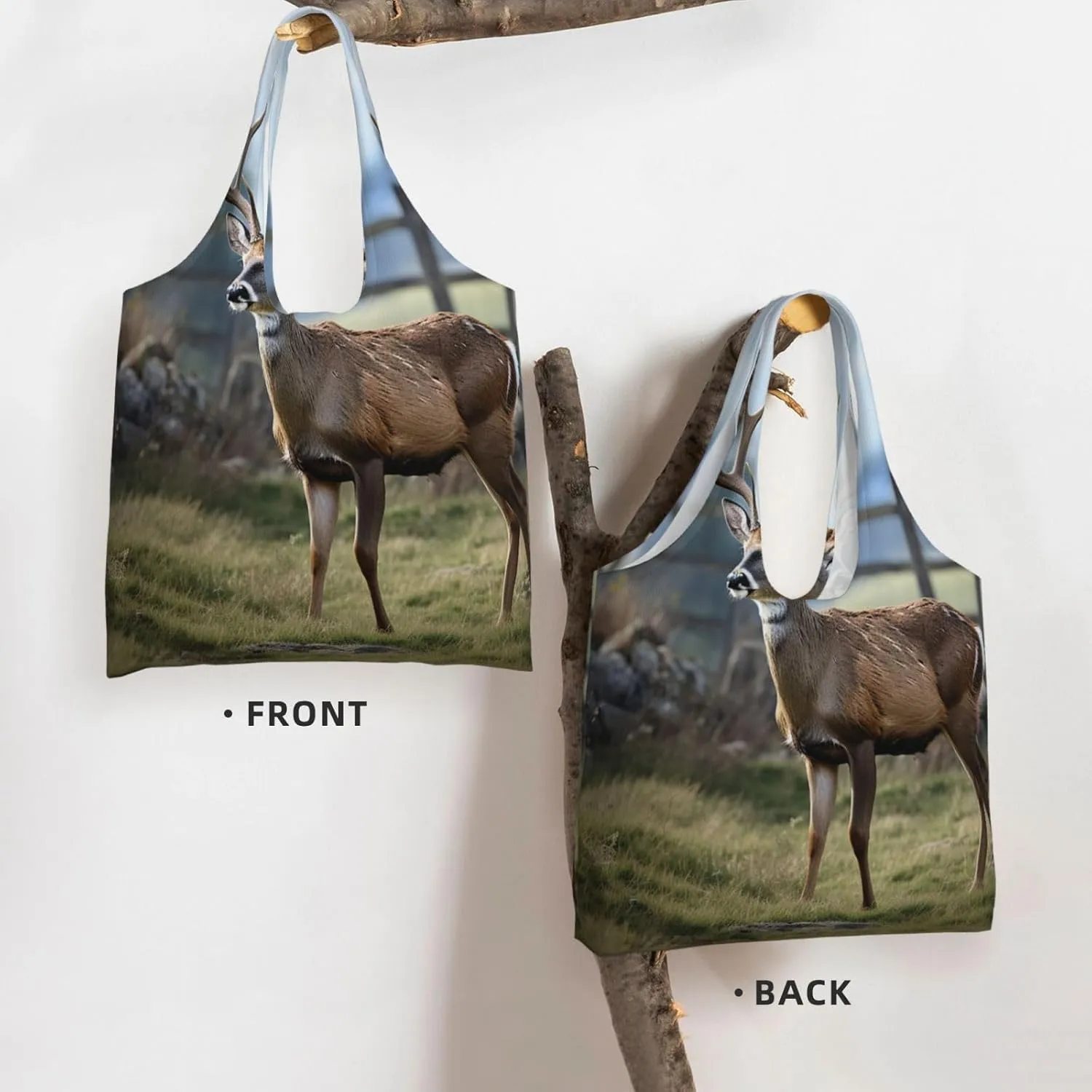 Canvas Tote Bag Reusable Grocery Bags Lightweight Handbag Donuts Tote Bag for Shopping Cloth Bags