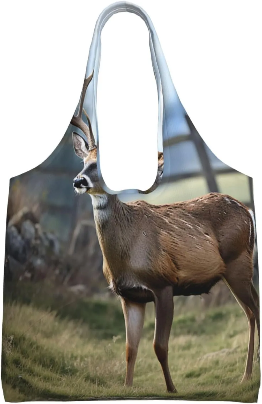 Canvas Tote Bag Reusable Grocery Bags Lightweight Handbag Donuts Tote Bag for Shopping Cloth Bags