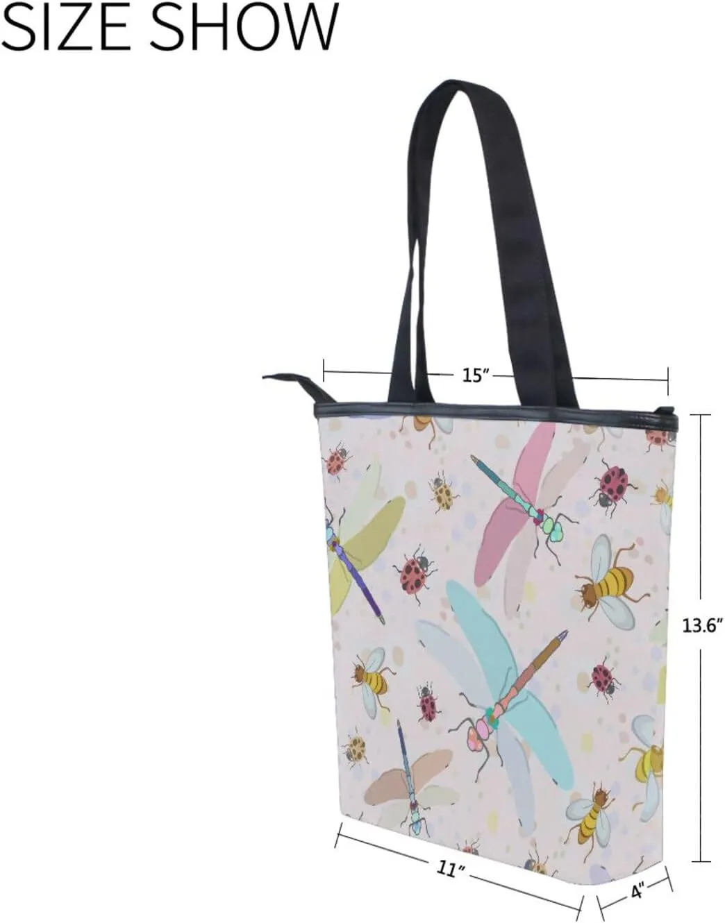 Canvas Tote Bags Purses and Handbags for Women Men Top Handle Ladies Shoulder Bags Multicolored Pattern