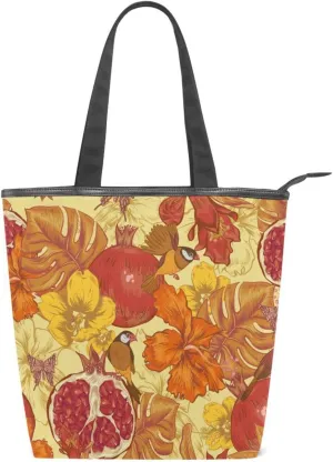 Canvas Tote Bags Purses Handbags for Women Men Top Handle Ladies Shoulder Bags Multicolored Pattern