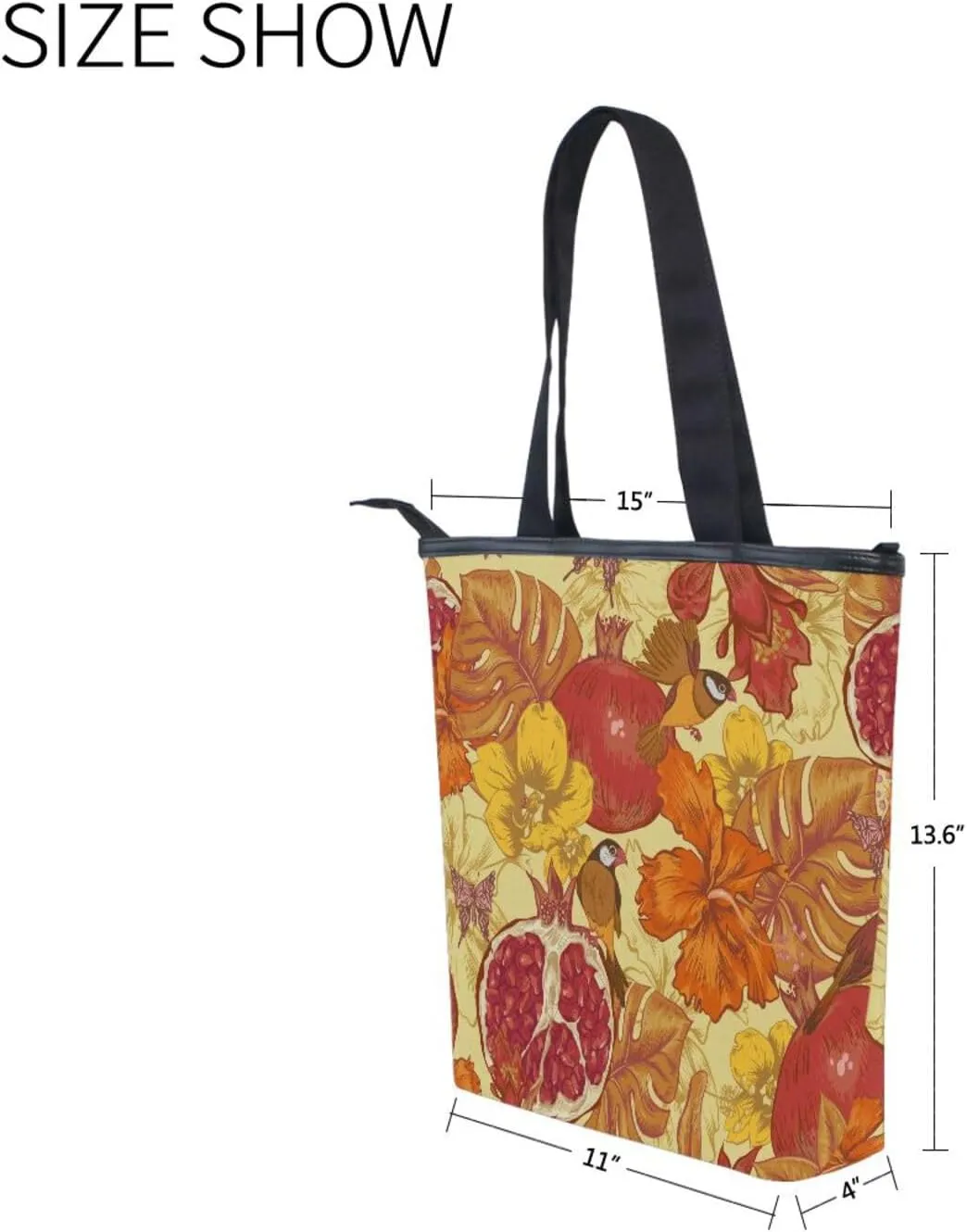 Canvas Tote Bags Purses Handbags for Women Men Top Handle Ladies Shoulder Bags Multicolored Pattern