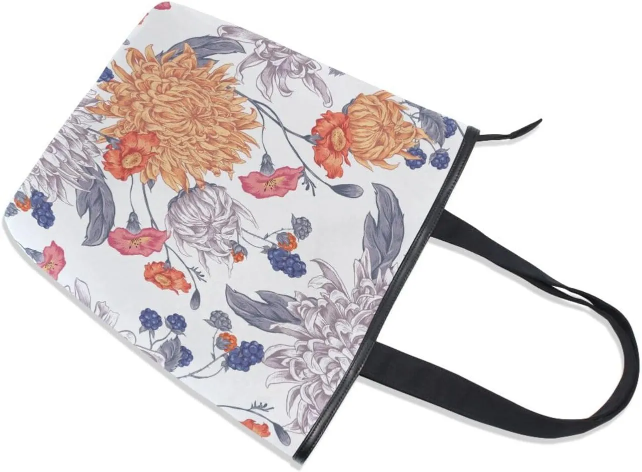 Canvas Tote Bags Purses Handbags for Women Men Top Handle Ladies Shoulder Bags Multicolored Pattern