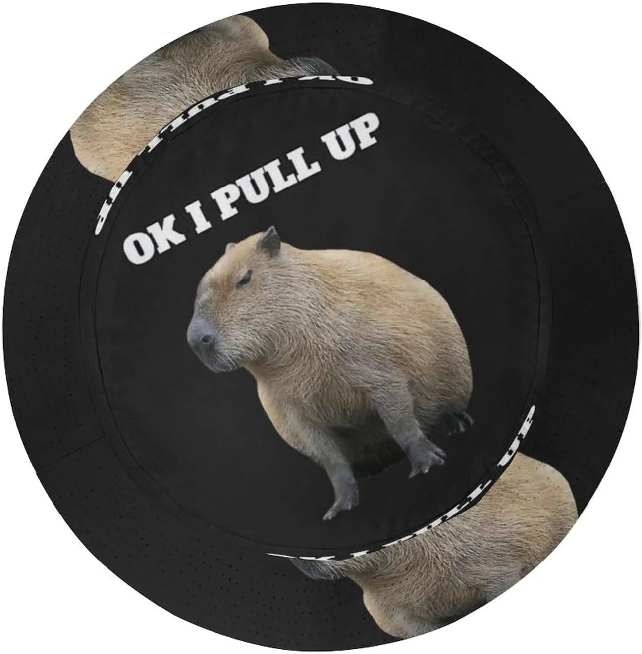 Capybara Ok I Pull Up Men's Women's Bucket Hat Summer Vacation Travel Beach Sun Hat Packable Lightweight Outdoor Hat