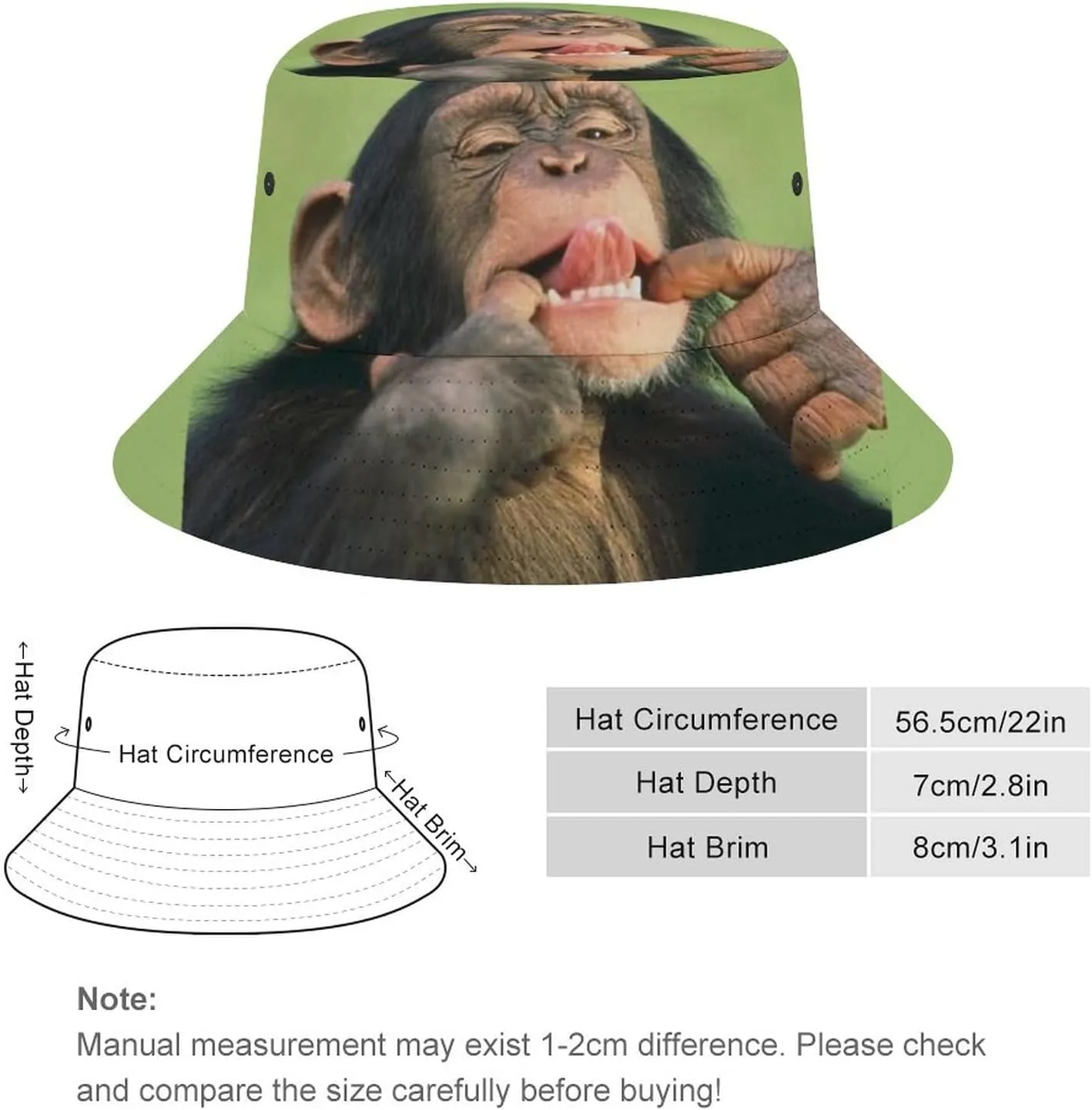 Capybara Ok I Pull Up Men's Women's Bucket Hat Summer Vacation Travel Beach Sun Hat Packable Lightweight Outdoor Hat