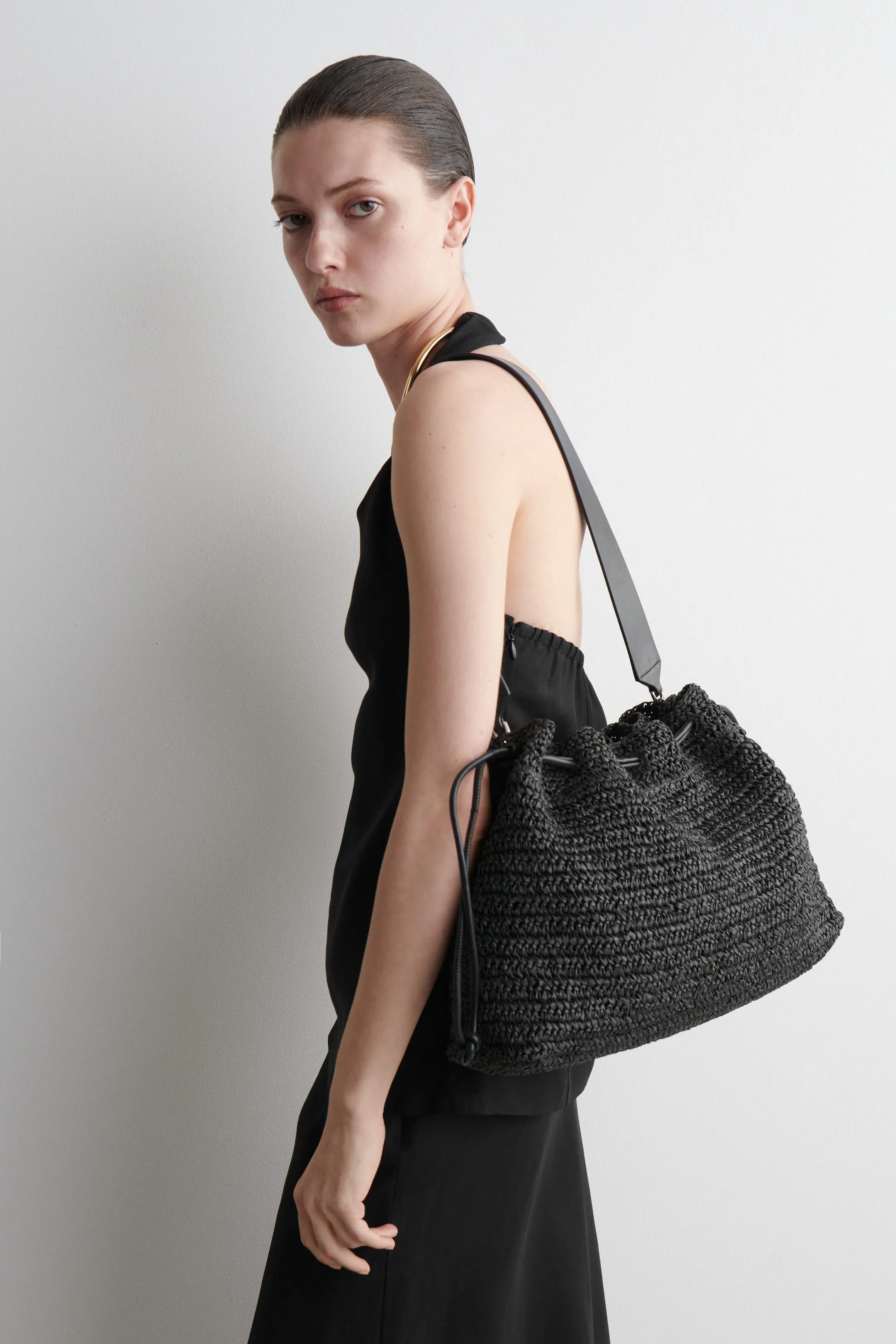 Cavatelli Clutch Bag - Straw