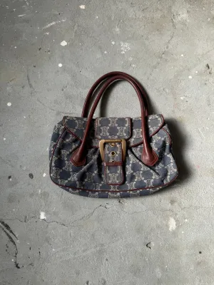 Celine Denim Triomphe Handbag 'Blue/Brown'