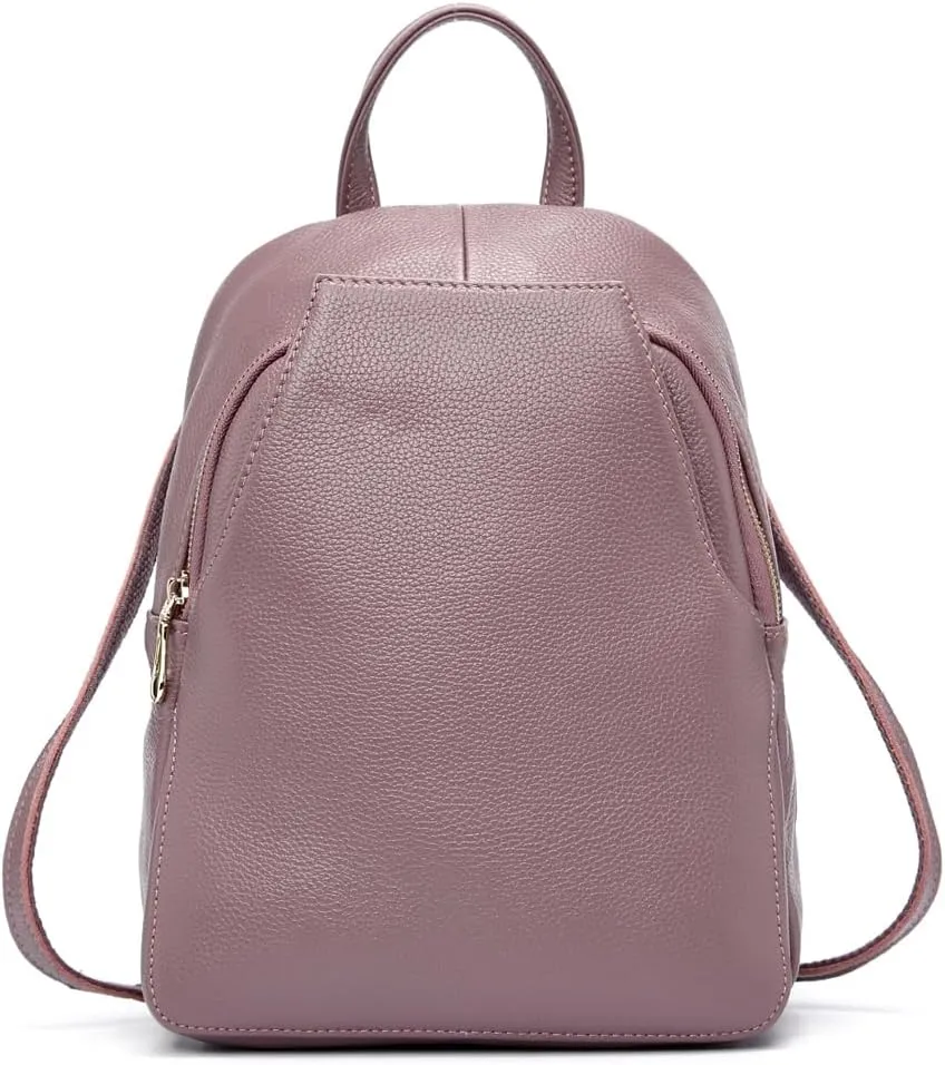 Charm Women Backpack 100% Genuine Leather Anti-theft Button Elegant Female Travel Bags ZCN0326