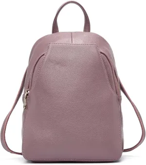 Charm Women Backpack 100% Genuine Leather Anti-theft Button Elegant Female Travel Bags ZCN0326