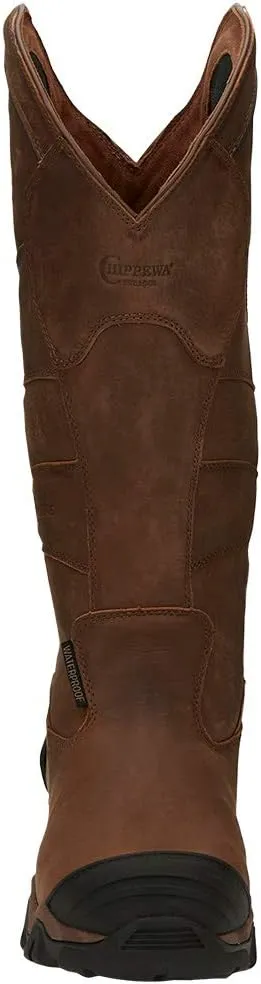 Chippewa Snake Boot Cross Terrain Nano Comp Toe Brown