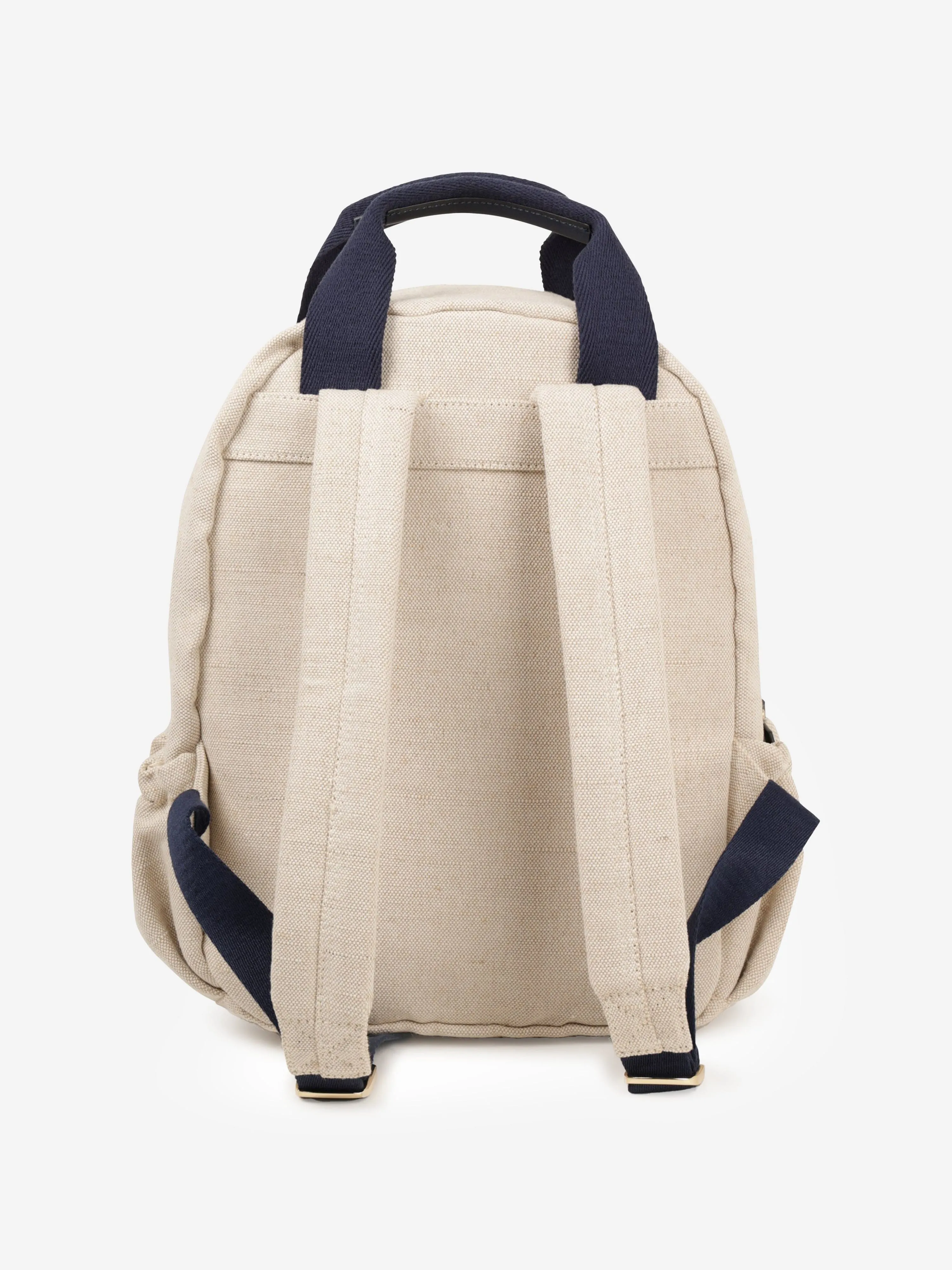 Chloé Girls Canvas Logo Backpack in Beige (36cm)