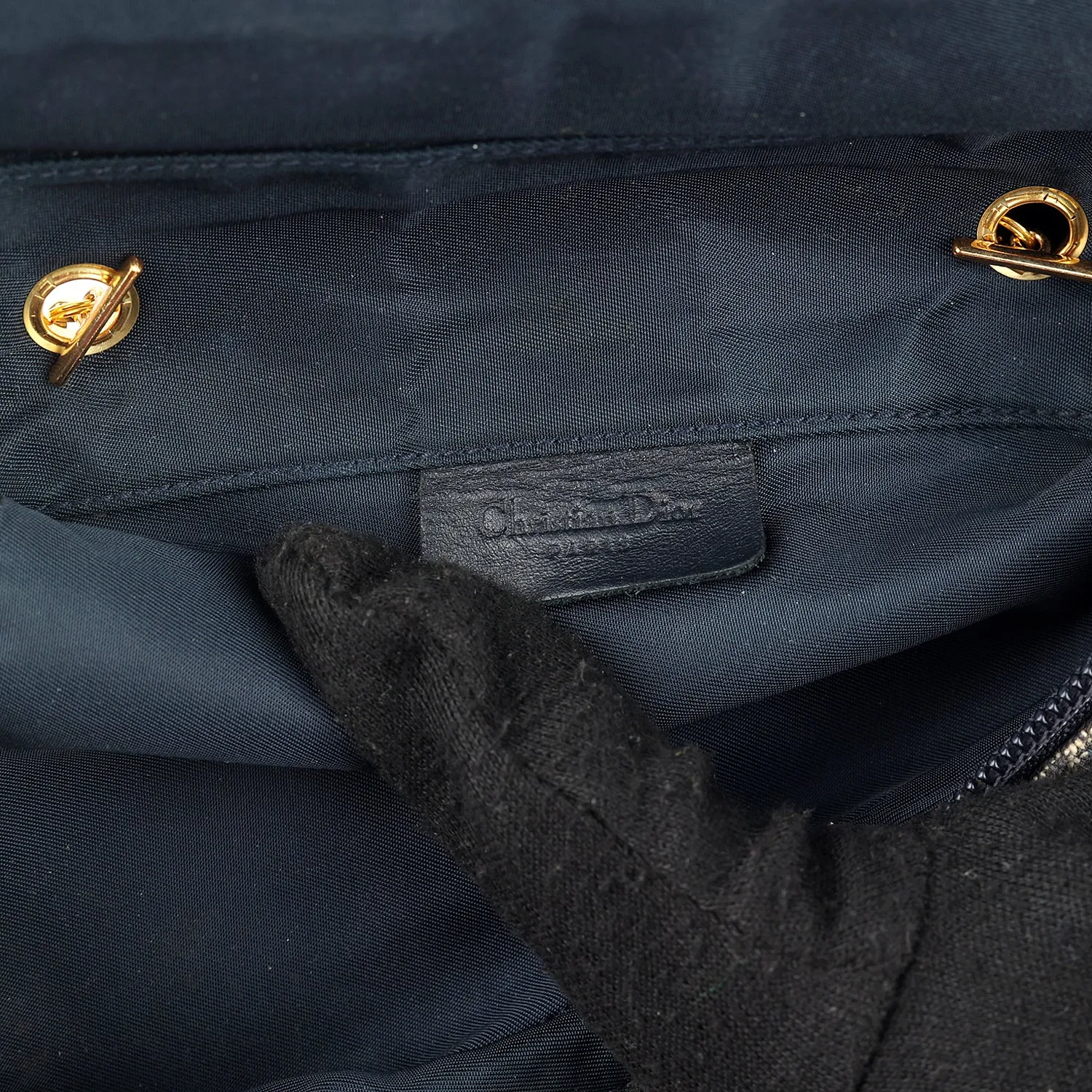 Christian Dior Monogram Denim Saddle Bag