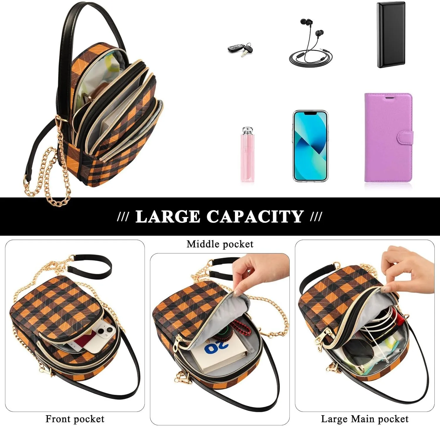 Christmas Ornaments Soldiers Set Women Crossbody Bags, Purse with Long Shoulder Strap, Stylish Crossbody Bags