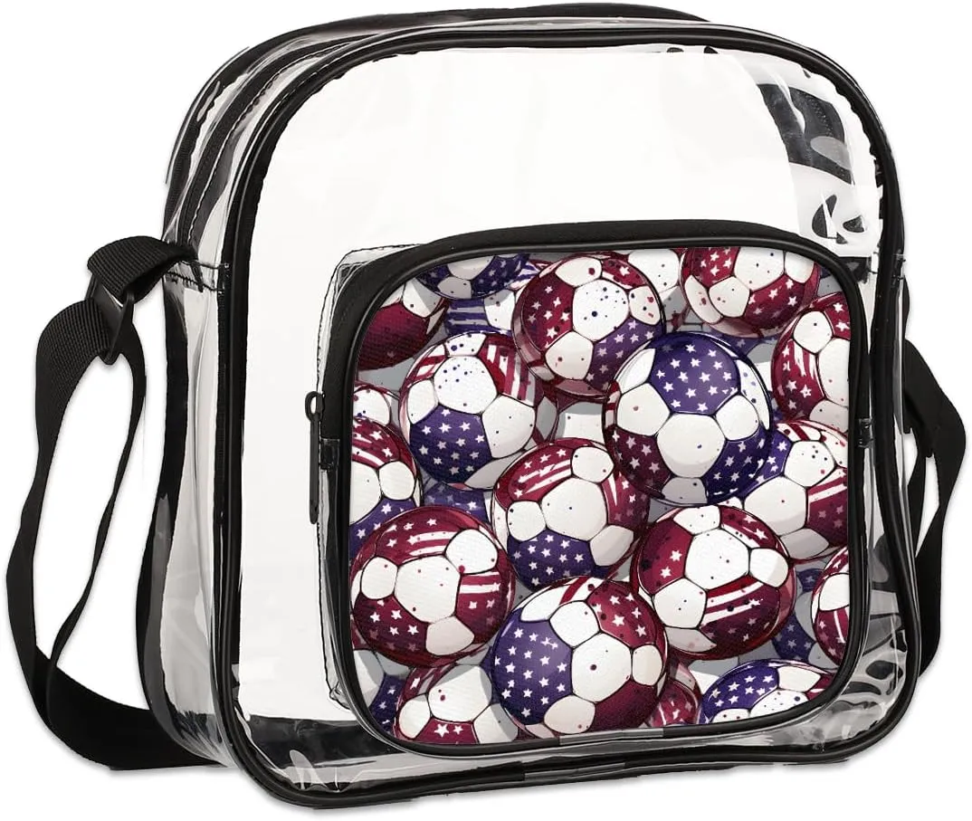 Clear Crossbody Purse Bag Clear Messenger Shoulder Bags See Through Transparent Purse