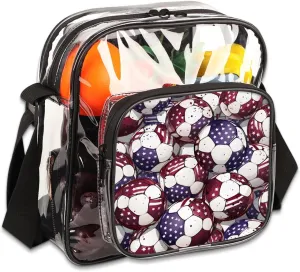 Clear Crossbody Purse Bag Clear Messenger Shoulder Bags See Through Transparent Purse