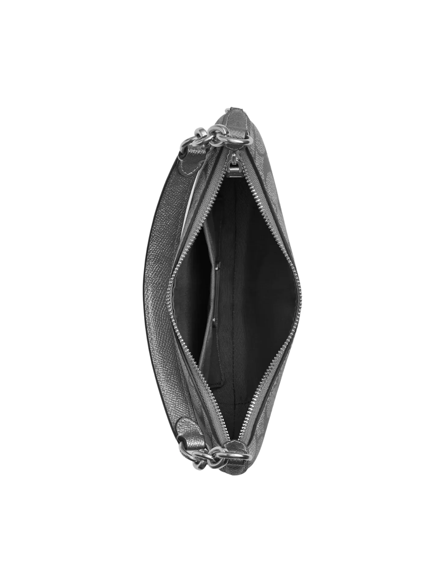 Coach Payton Mini In Signature Metallic Canvas Gunmetal Multi