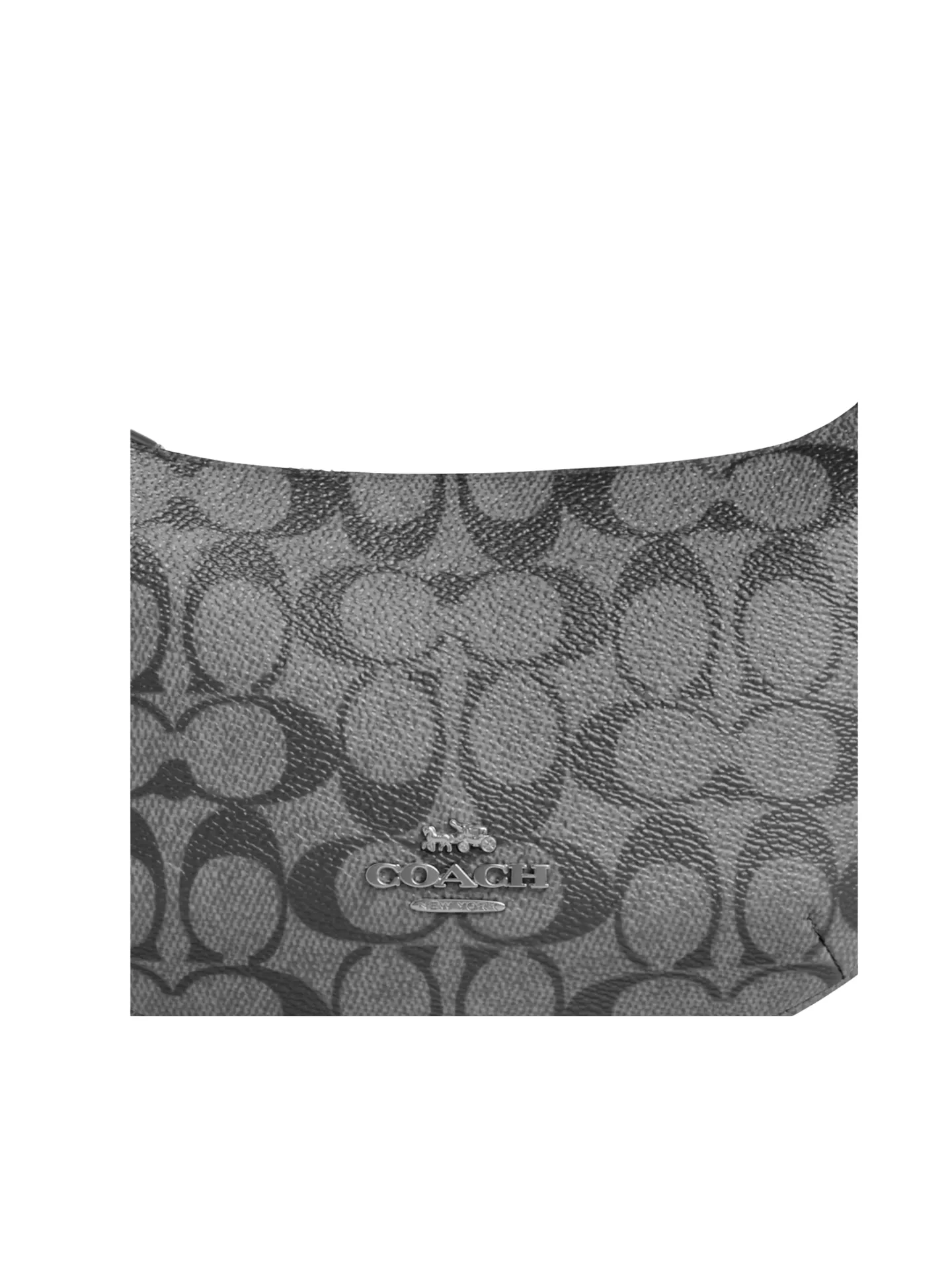 Coach Payton Mini In Signature Metallic Canvas Gunmetal Multi