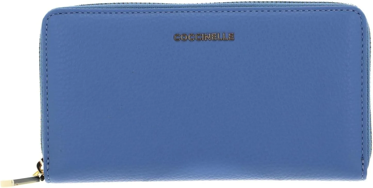 Coccinelle Light Blue Leather Women Women's Wallet