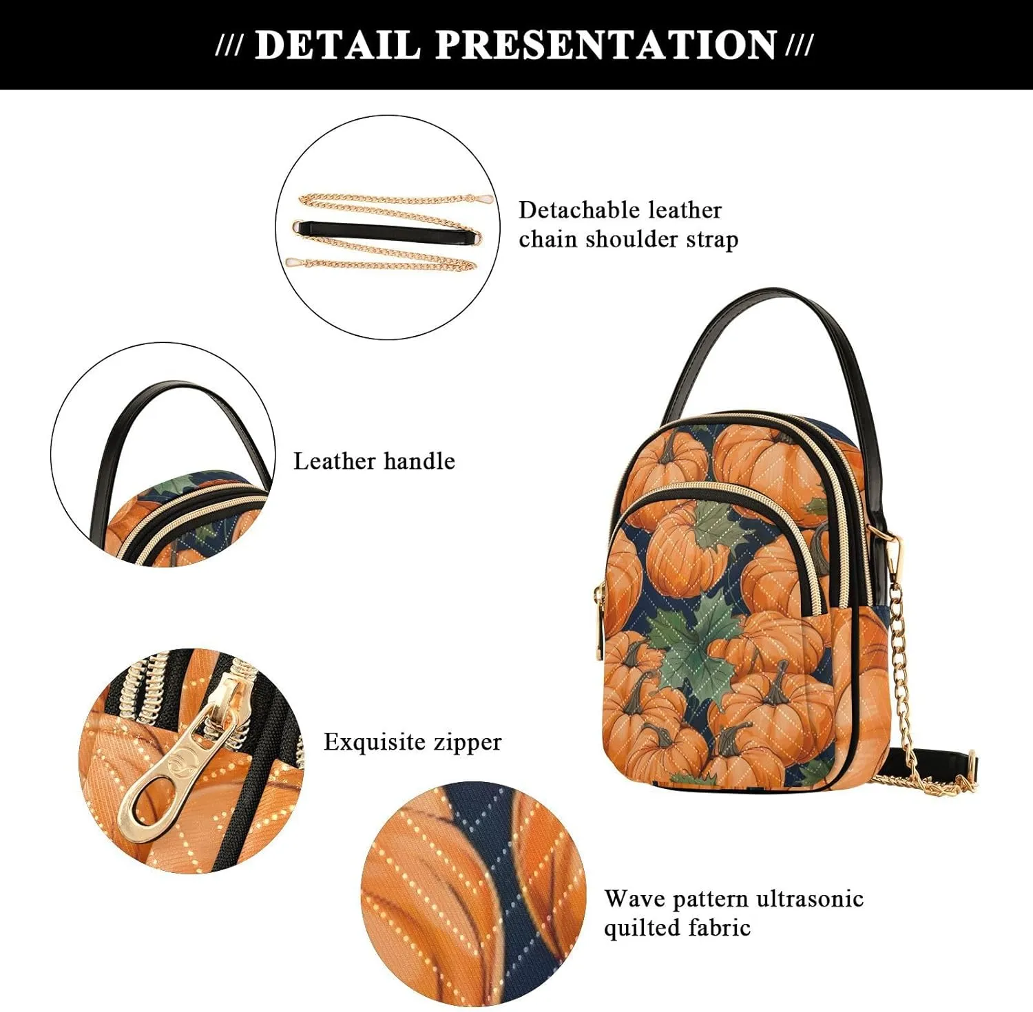 Colorful Succulents on a White Shoulder Bag, Womens Crossbody Travel Bag, Fall Crossbody Purse