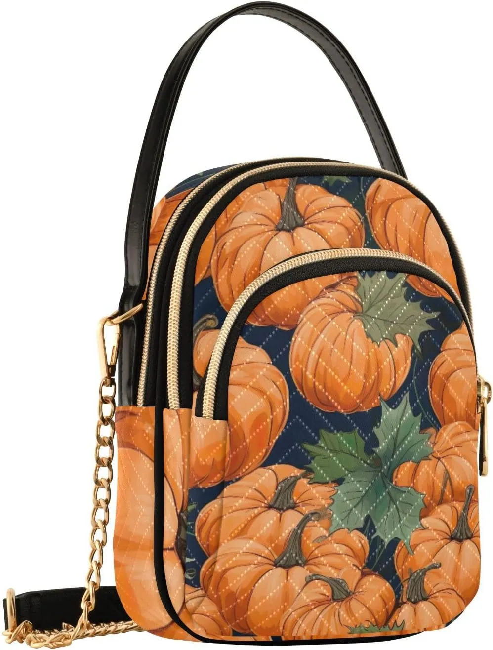 Colorful Succulents on a White Shoulder Bag, Womens Crossbody Travel Bag, Fall Crossbody Purse