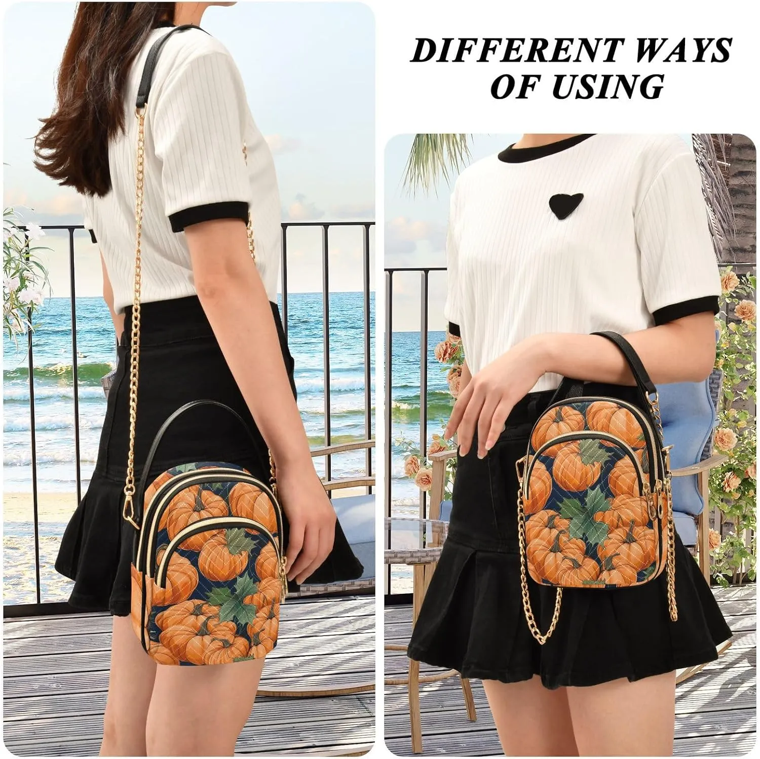 Colorful Succulents on a White Shoulder Bag, Womens Crossbody Travel Bag, Fall Crossbody Purse