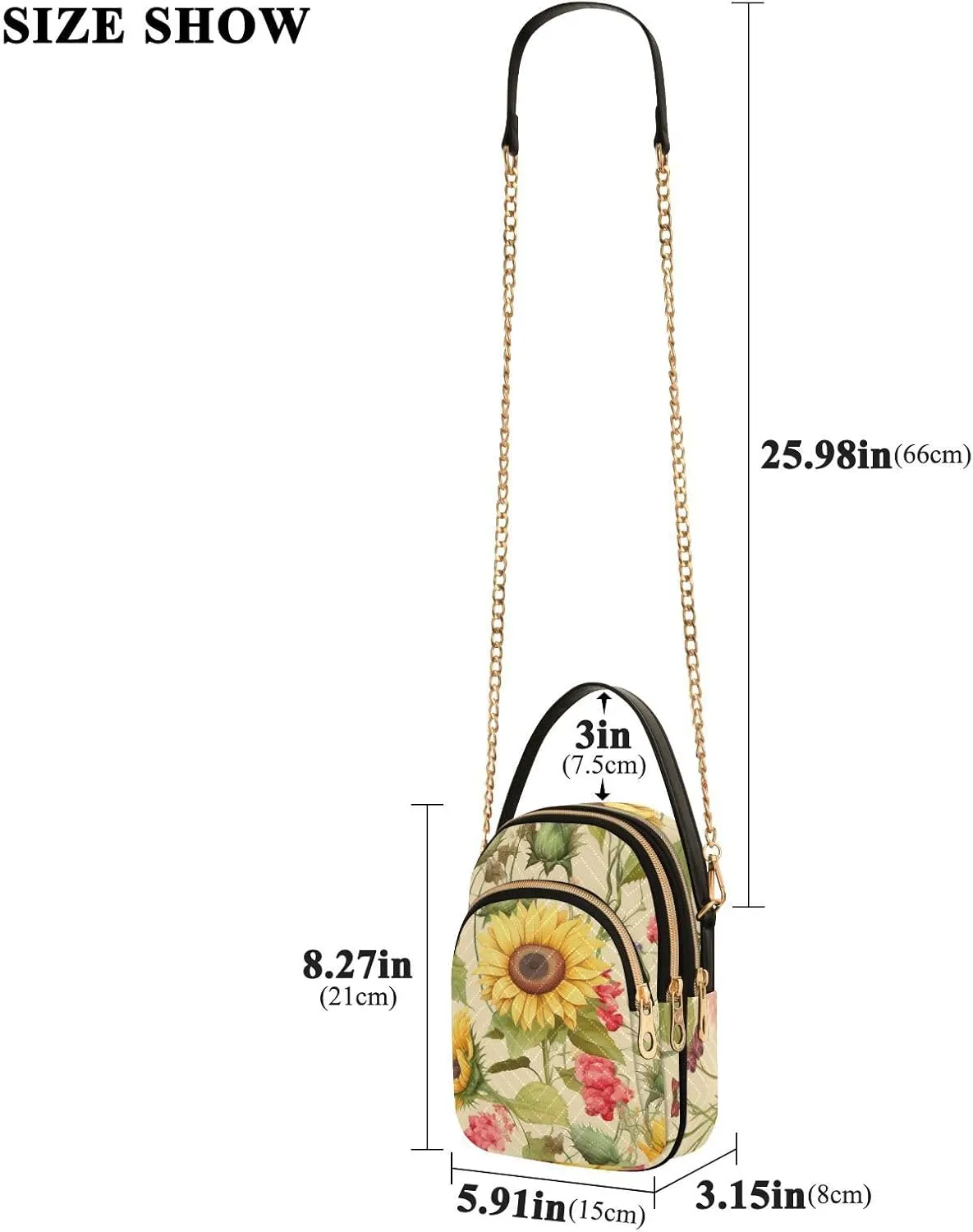 Colorful Succulents on a White Shoulder Bag, Womens Crossbody Travel Bag, Fall Crossbody Purse