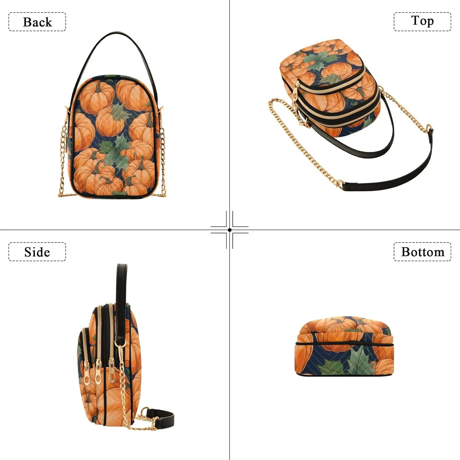 Colorful Succulents on a White Shoulder Bag, Womens Crossbody Travel Bag, Fall Crossbody Purse