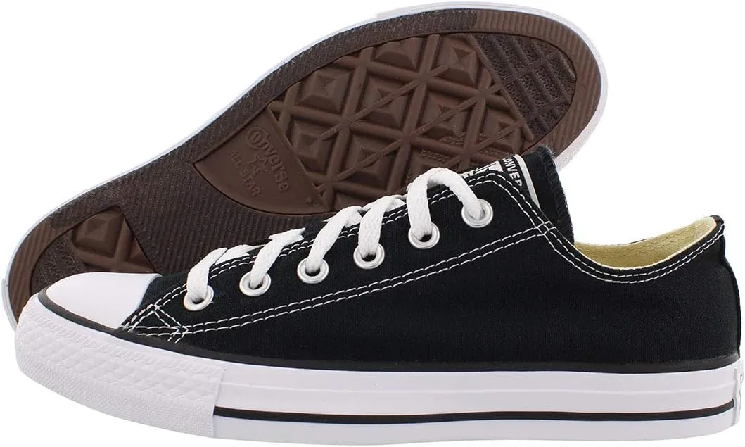 Converse Chuck Taylor All Star Low Top, Black White/Canvas, 9.5 Women/7.5 Men