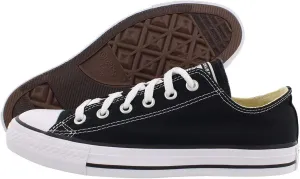Converse Chuck Taylor All Star Low Top, Black White/Canvas, 9.5 Women/7.5 Men